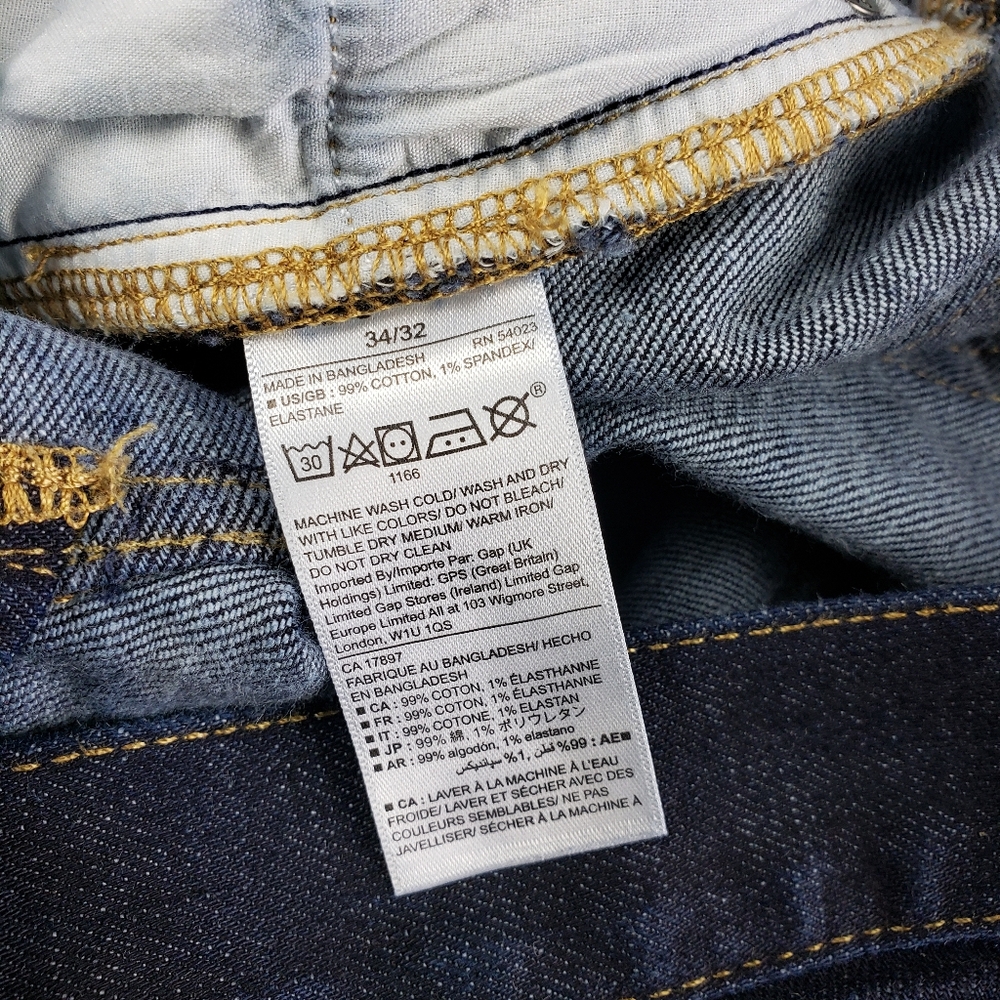 Gap mens athletic slim skinny jeans 34×32 - Picture 11 of 12